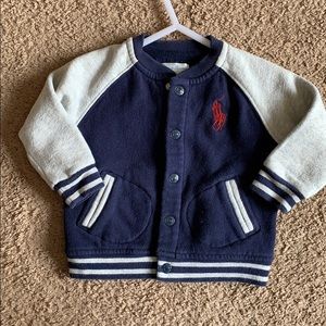 Baby boy varsity jacket